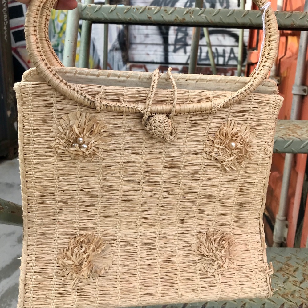 Vintage Ritter 1950’s straw handbag from Japan. - Picture 3 of 13